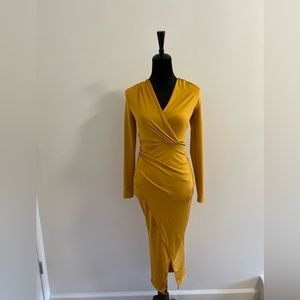 Mustard Bodycon Dress